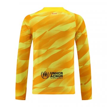 Camiseta Barcelona Portero Manga Larga 23-24 Amarillo