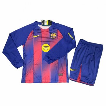 Camiseta Barcelona 1ª Manga Larga Nino 25-26
