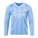 Camiseta Manchester City 1ª Manga Larga 23-24