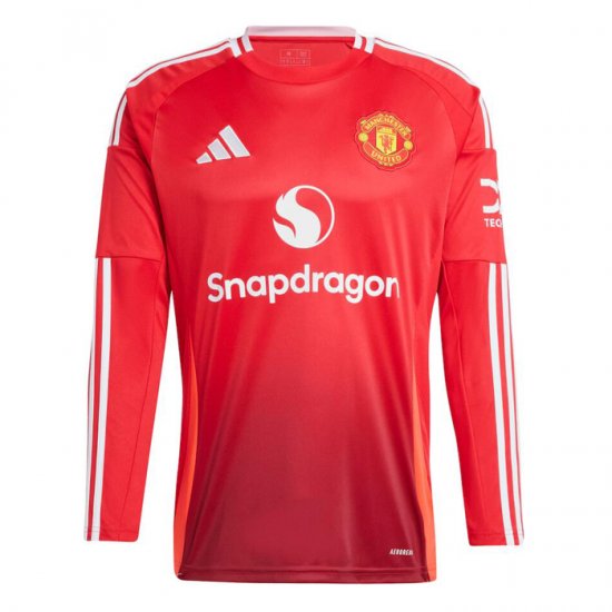 Camiseta Manchester United 1ª Manga Larga 24-25 - Haga un click en la imagen para cerrar