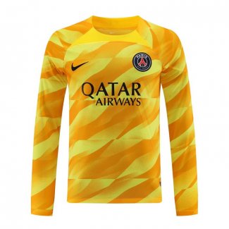 Camiseta Paris Saint-Germain Portero Manga Larga 23-24 Amarillo