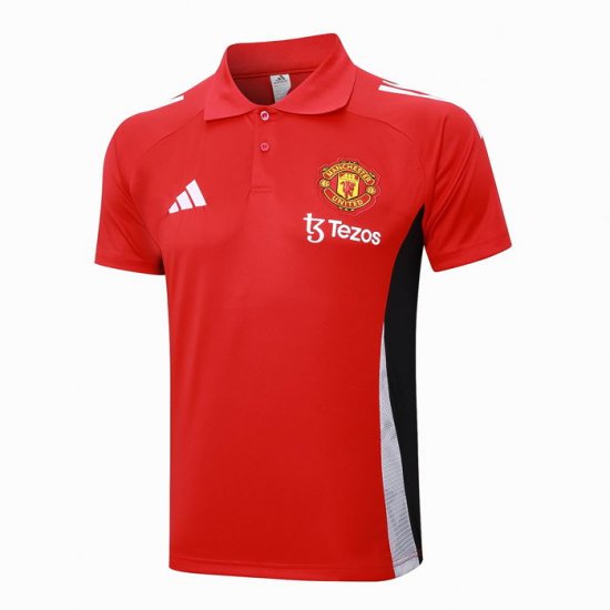 Camiseta Polo del Manchester United 24-25 Rojo - Haga un click en la imagen para cerrar
