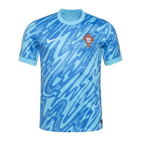 Camiseta Portugal Portero 2024 Azul - Haga un click en la imagen para cerrar