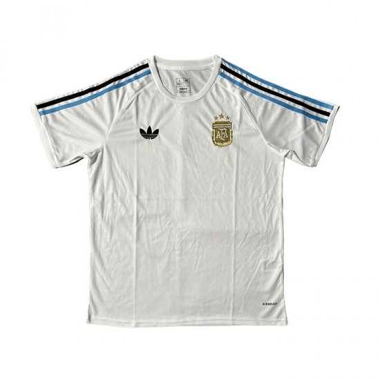 Camiseta Pre Partido del Argentina 2025 Blanco - Haga un click en la imagen para cerrar