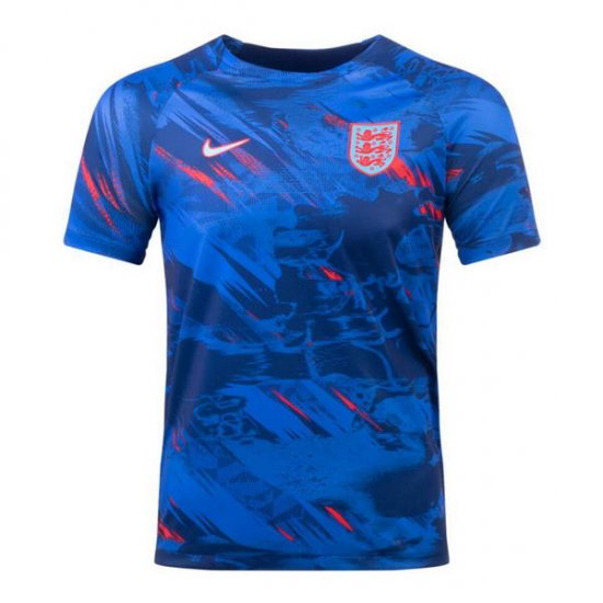 Camiseta Pre Partido del Inglaterra 2022 Azul - Haga un click en la imagen para cerrar