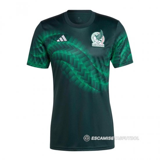 Camiseta Pre Partido del Mexico 2022 Verde - Haga un click en la imagen para cerrar