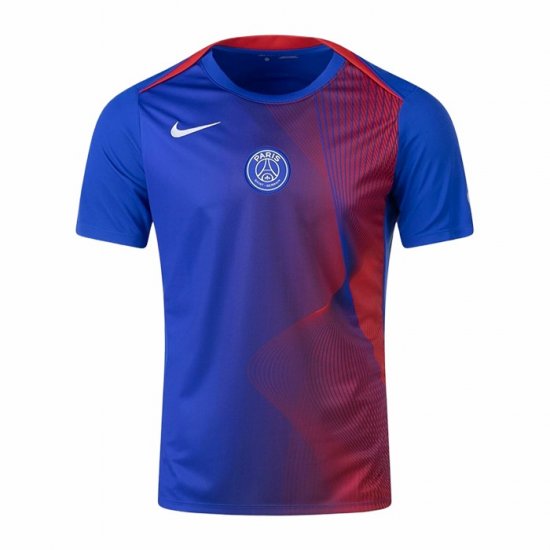 Camiseta Pre Partido del Paris Saint-Germain 25-26 Azul Rojo - Haga un click en la imagen para cerrar