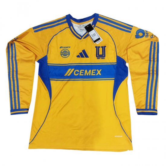 Camiseta Tigres UANL 1ª Manga Larga 25-26 - Haga un click en la imagen para cerrar