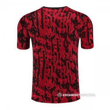 Camiseta de Entrenamiento Manchester United 23-24 Rojo AAA