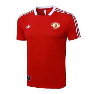 Camiseta de Entrenamiento Manchester United 25-26 Rojo