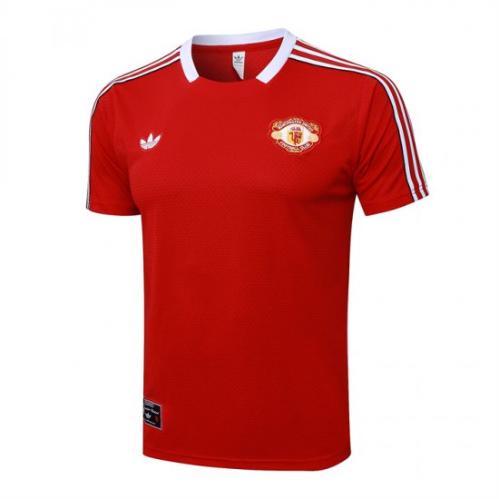Camiseta de Entrenamiento Manchester United 25-26 Rojo - Haga un click en la imagen para cerrar