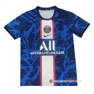 Camiseta de Entrenamiento Paris Saint-Germain 2022 Azul Oscuro