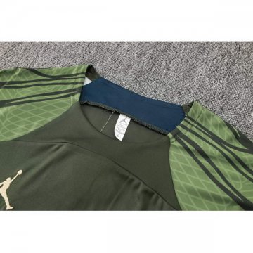 Camiseta de Entrenamiento Paris Saint-Germain Jordan 24-25 Verde