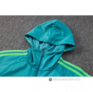 Chandal con Capucha del Juventus 23-24 Verde