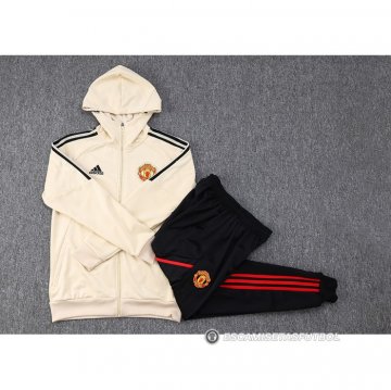 Chandal con Capucha del Manchester United 23-24 Amarillo