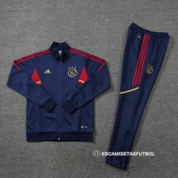 Chandal de Chaqueta del Ajax 22-23 Azul