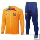 Chandal de Chaqueta del Barcelona Nino 22-23 Naranja