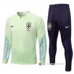 Chandal de Chaqueta del Brasil Nino 22-23 Verde
