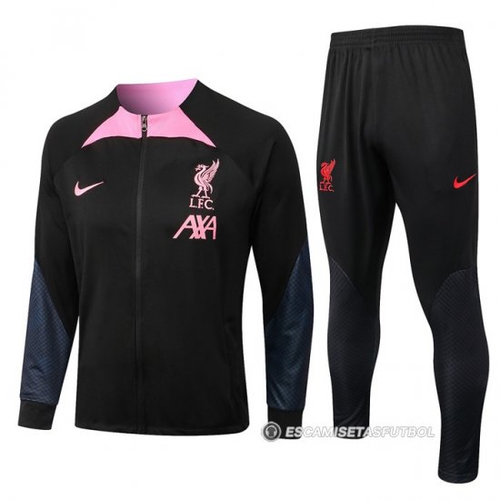 Chandal de Chaqueta del Liverpool Nino 2022-23 Negro - Haga un click en la imagen para cerrar