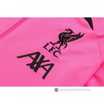 Chandal de Chaqueta del Liverpool Nino 22-23 Rosa