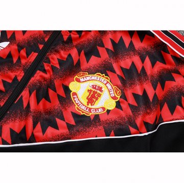 Chandal de Chaqueta del Manchester United Nino 25-26 Negro Rojo