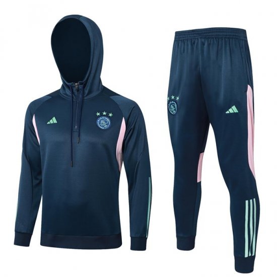Chandal de Sudadera del Ajax Nino 2023-24 Azul - Haga un click en la imagen para cerrar
