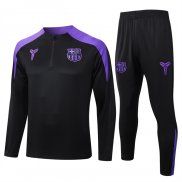 Chandal de Sudadera del Barcelona25-26 Negro Purpura