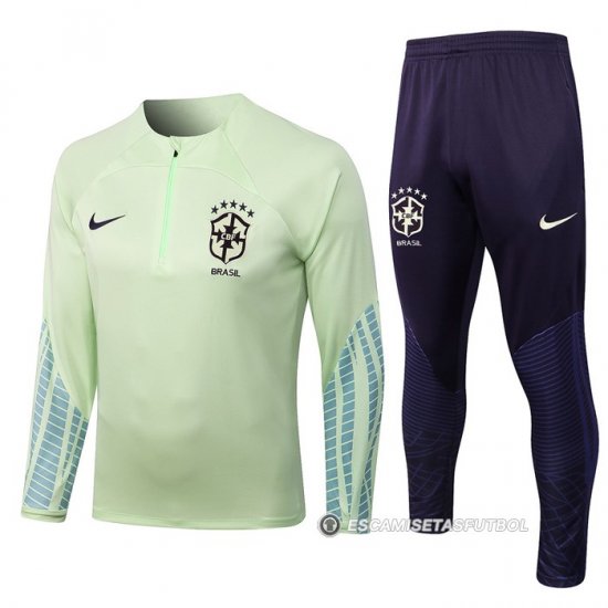 Chandal de Sudadera del Brasil 2022-23 Verde - Haga un click en la imagen para cerrar