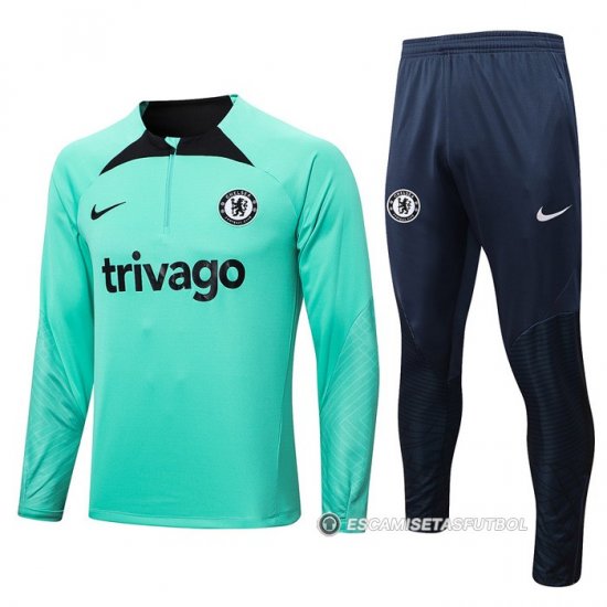 Chandal de Sudadera del Chelsea 22-23 Verde - Haga un click en la imagen para cerrar
