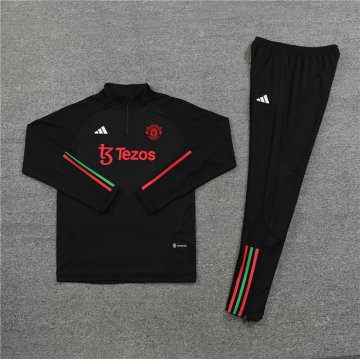 Chandal de Sudadera del Manchester United 23-24 Negro