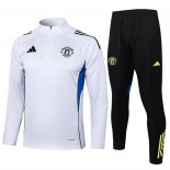 Chandal de Sudadera del Manchester United Nino 25-26 Blanco