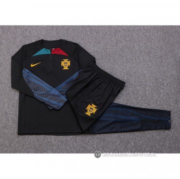 Chandal de Sudadera del Portugal 22-23 Negro