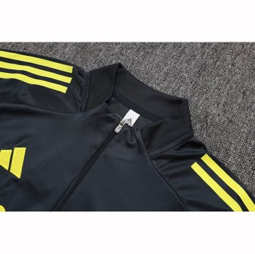 Chandal de Sudadera del Real Madrid 25-26 Negro Amarillo