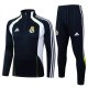 Chandal de Sudadera del Real Madrid 25-26 Negro Blanco