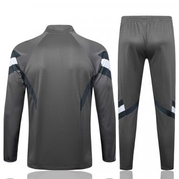 Chandal de Sudadera del Real Madrid Nino 2024-25 Gris
