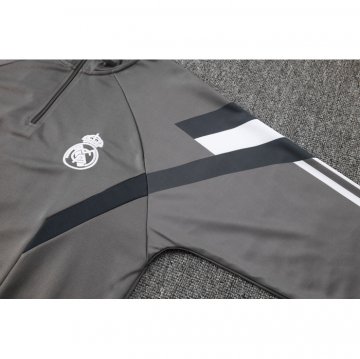 Chandal de Sudadera del Real Madrid Nino 2024-25 Gris