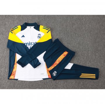 Chandal de Sudadera del Real Madrid Nino 24-25 Blanco