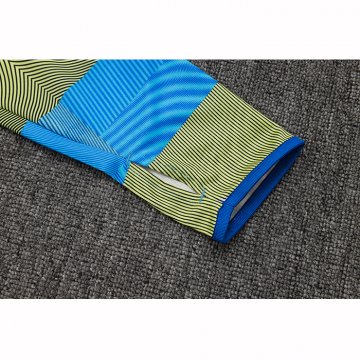 Chandal de Sudadera del Real Madrid Nino 25-26 Azul Verde