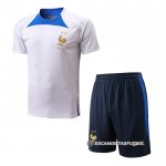 Chandal del Francia Manga Corta 22-23 Blanco - Pantalon Corto