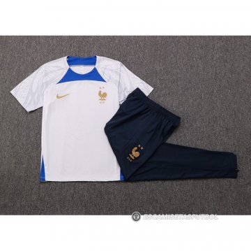 Chandal del Francia Manga Corta 22-23 Blanco