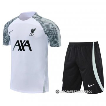 Chandal del Liverpool Manga Corta 22-23 Blanco - Pantalon Corto