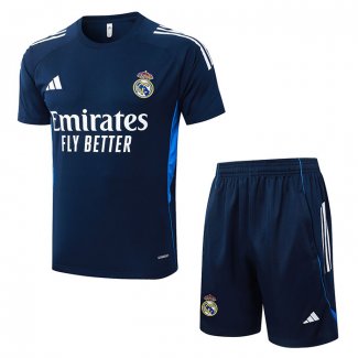 Chandal del Real Madrid Manga Corta 25-26 Azul Blanco - Pantalon Corto