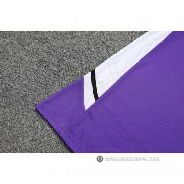 Chandal del Real Madrid Manga Corta 22-23 Purpura - Pantalon Corto