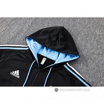 Chaqueta con Capucha del Argentina 22-23 Negro