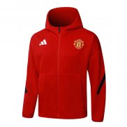 Chaqueta con Capucha del Manchester United 25-26 Rojo