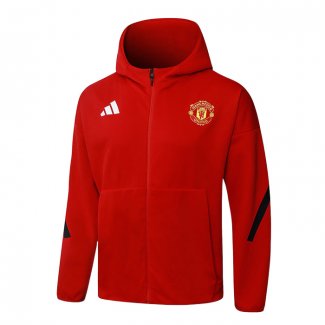 Chaqueta con Capucha del Manchester United 25-26 Rojo