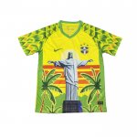 Tailandia Camiseta Brasil Jesus 25-26 Amarillo Blanco