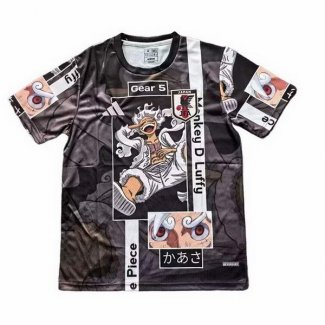 Tailandia Camiseta Japon Anime ONE PIECE 25-26 Negro