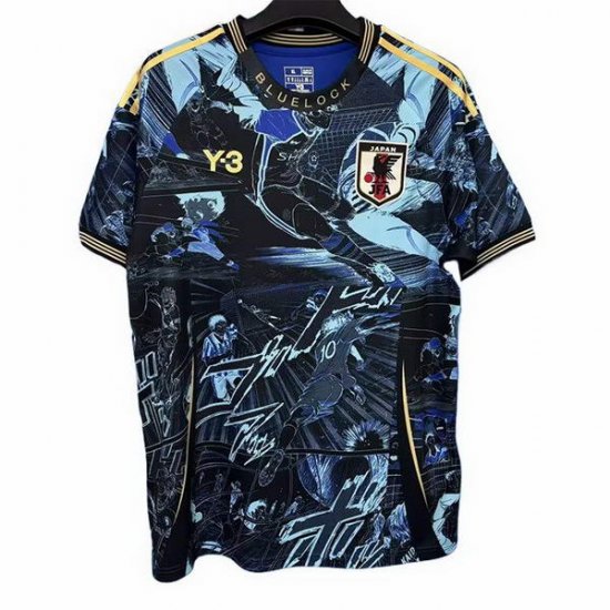 Tailandia Camiseta Japon Y-3 Anime 25-26 Azul - Haga un click en la imagen para cerrar