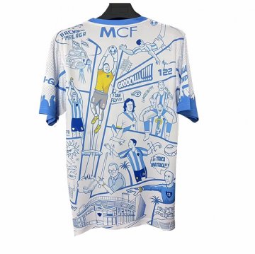 Tailandia Camiseta Malaga Special 25-26 Blanco Azul
